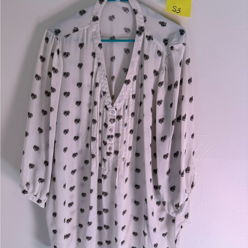 Rose & Olive Black and White Blouse